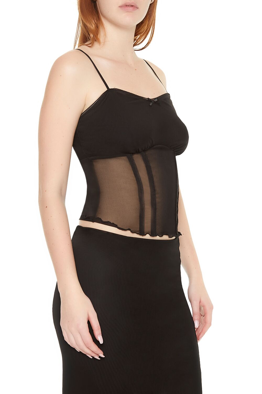 Sheer Mesh Bow Cami - Image 7