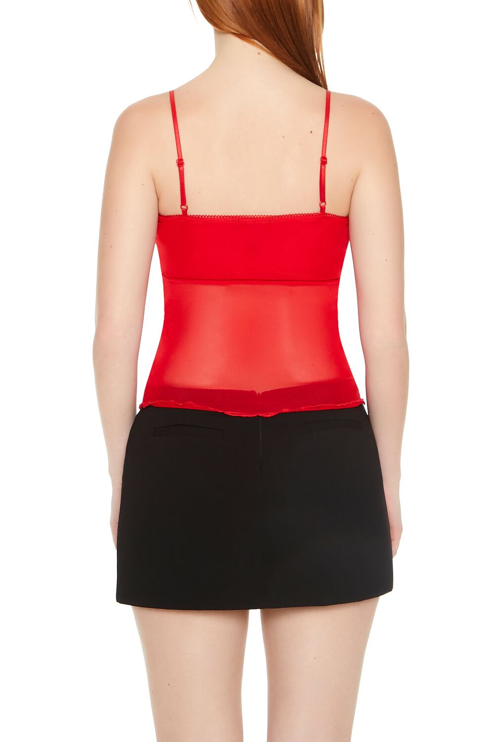 Sheer Mesh Bow Cami - Image 3