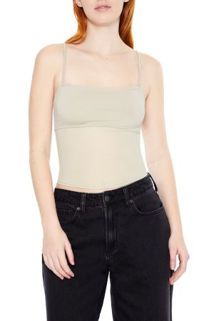 Sheer Ponte Knit Cami
