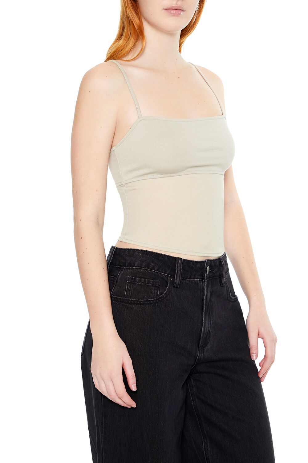 Sheer Ponte Knit Cami - Image 2