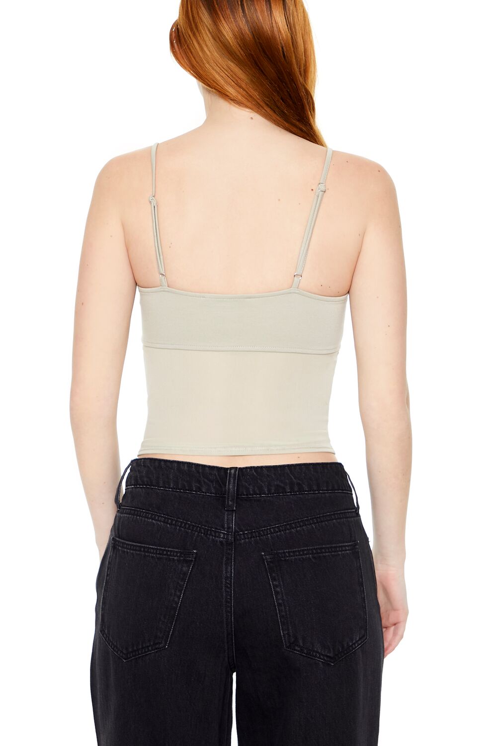 Sheer Ponte Knit Cami - Image 3