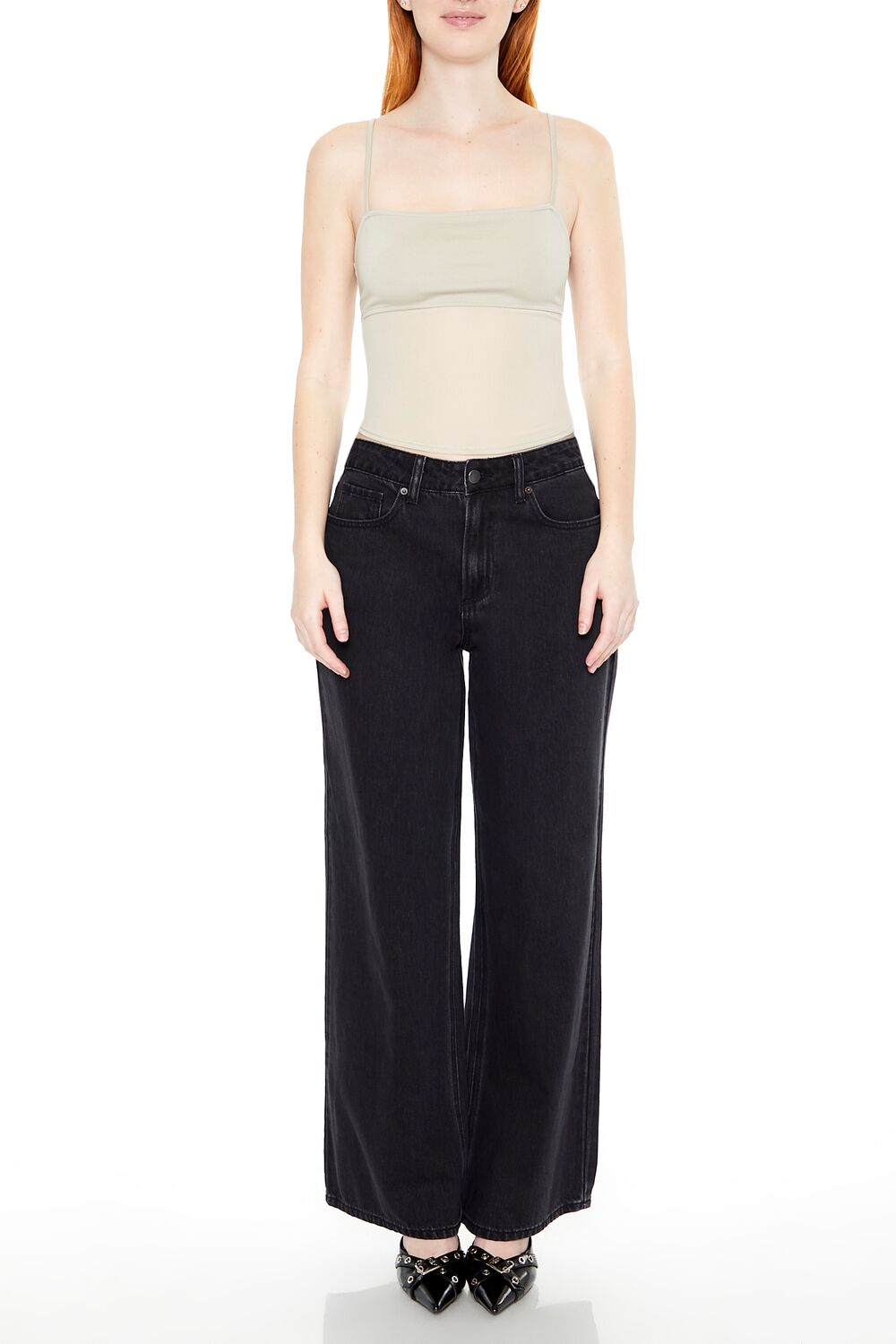 Sheer Ponte Knit Cami - Image 4