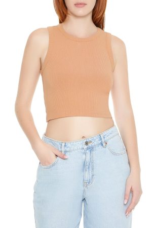 Cropped Cutout Tie-Back Tank Top