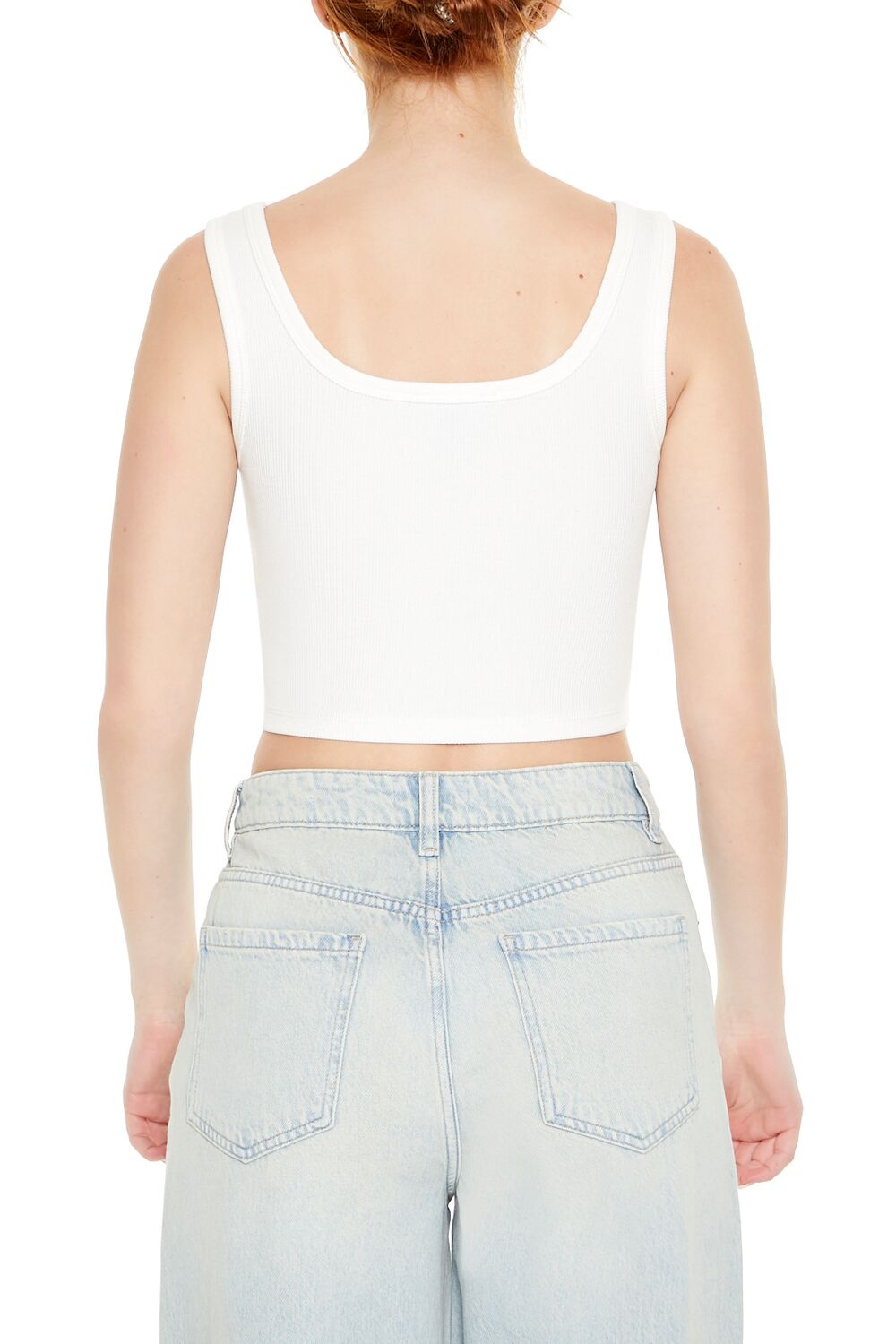 Cropped Bow Tank Top - Image 3