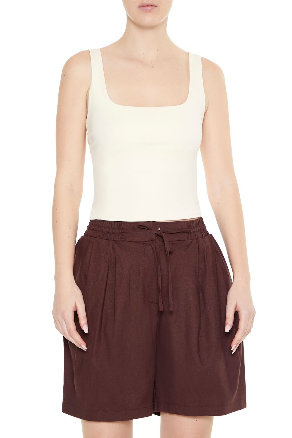 Drawstring Trouser Shorts - Image 4