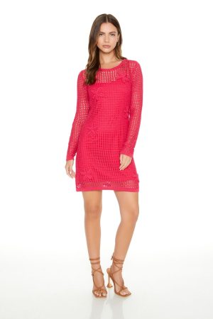 Crochet Flower Combo Dress