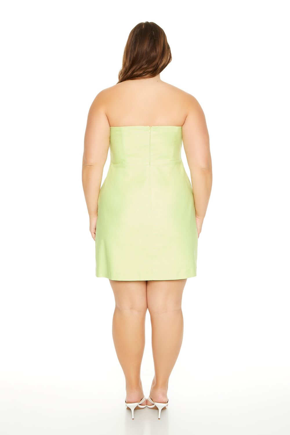 Plus Size Strapless Mini Dress - Image 3