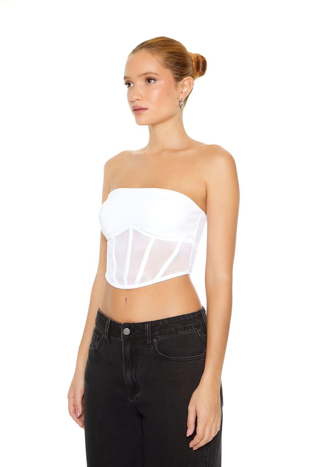 Bratz x F21 Cropped Corset Tube Top - Image 2