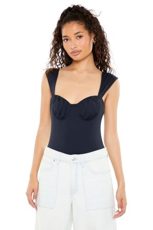 Ruched Sweetheart Bodysuit