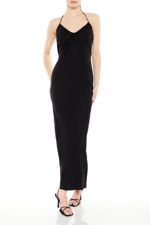 Halter Maxi Column Dress
