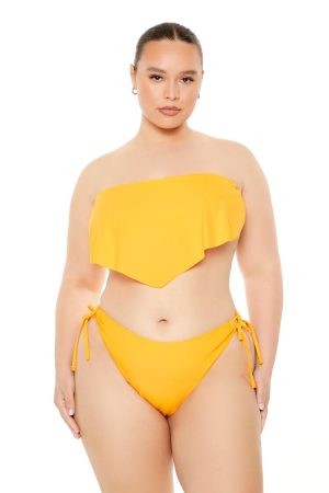 Plus Size Side-Tie Bikini Bottoms