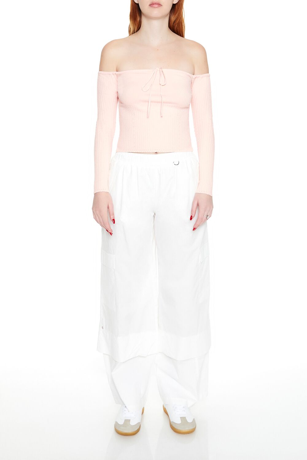 Off-the-Shoulder Sweater-Knit Top - Image 8