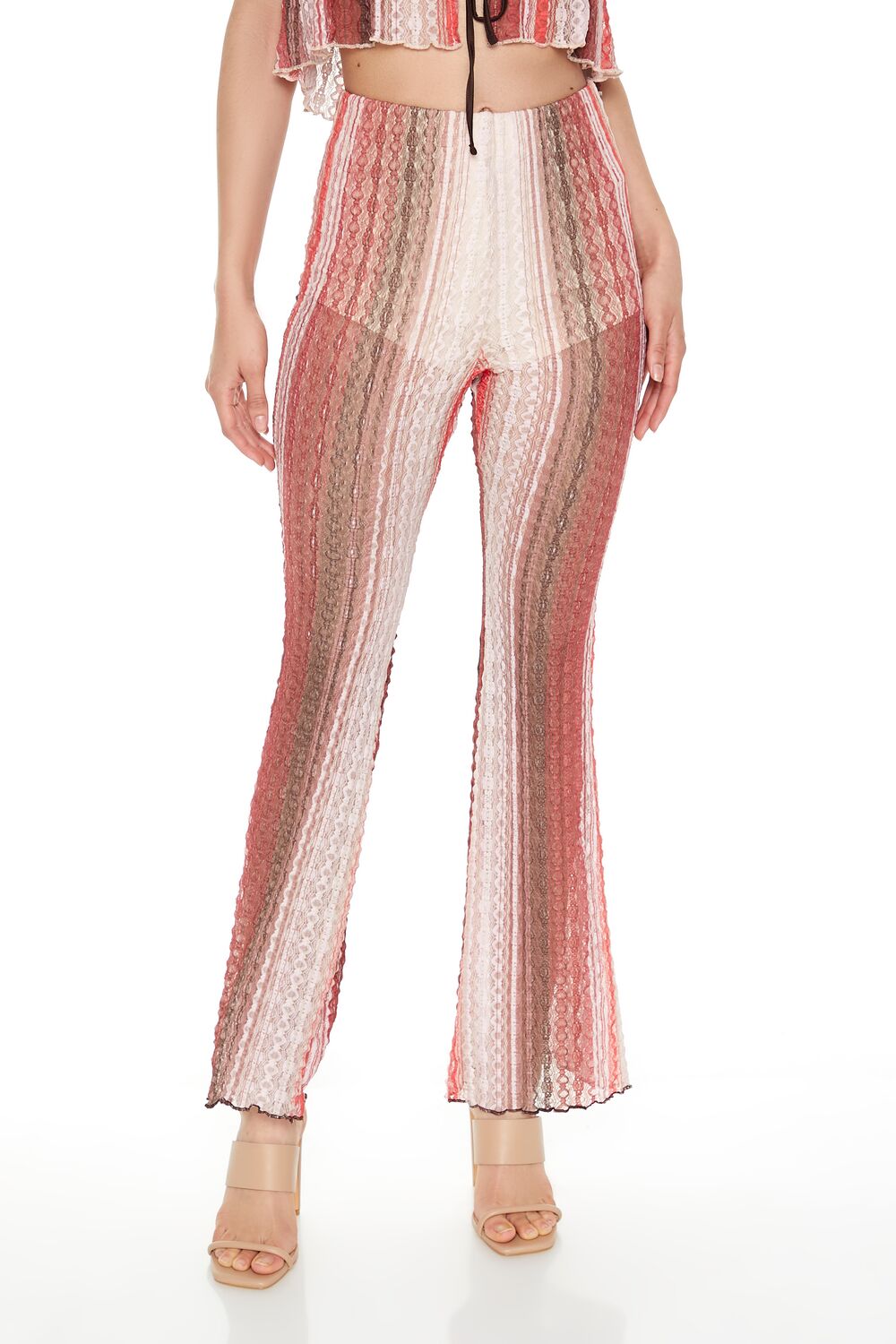 Striped Flare-Leg Pants - Image 2