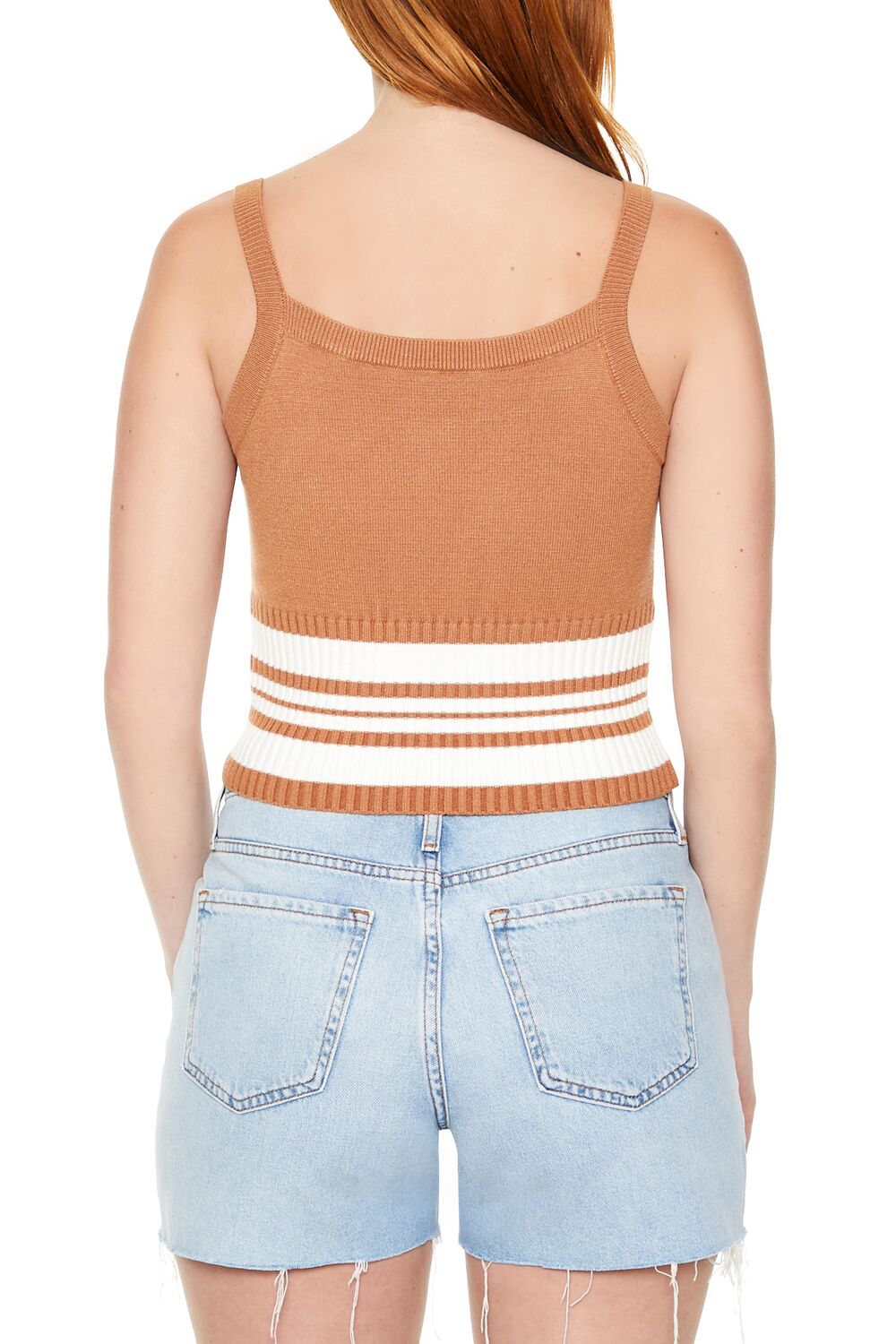 Sweater-Knit Striped Cami - Image 5
