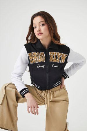 Brooklyn Zip-Up Bomber Jacket