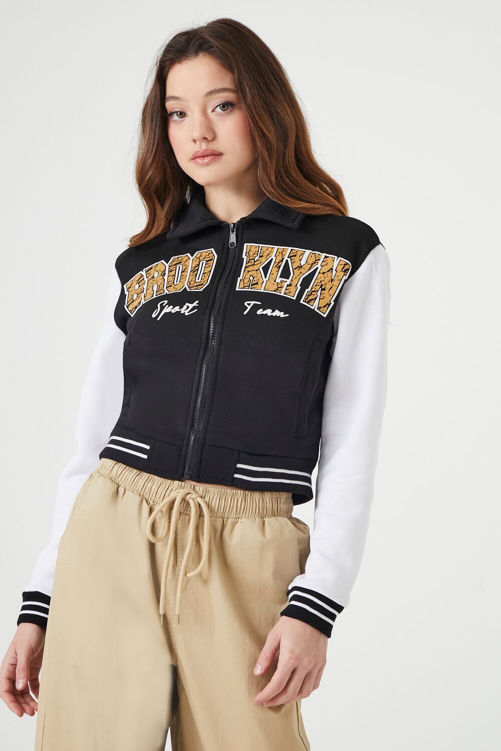 Brooklyn Zip-Up Bomber Jacket - Image 2