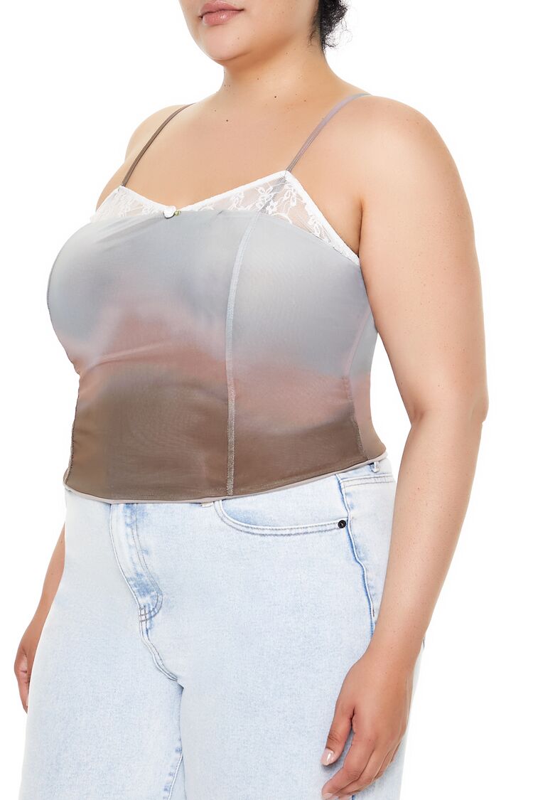Plus Size Gradient Cropped Cami - Image 4