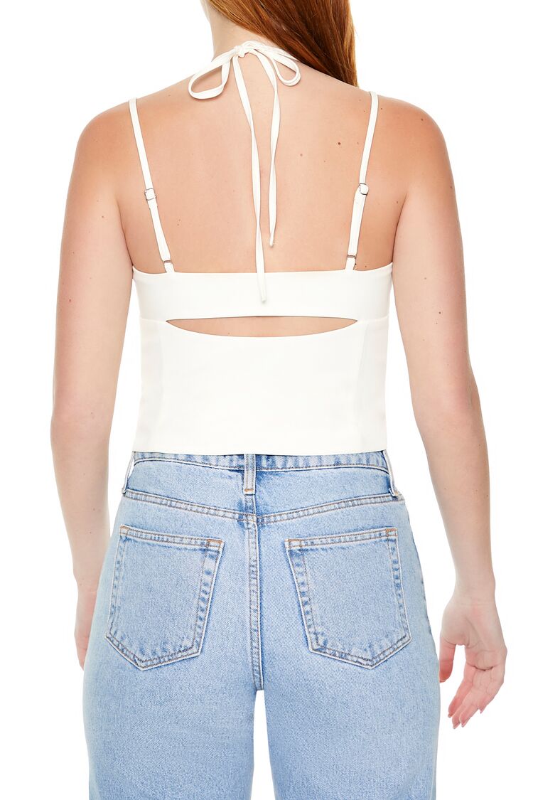 Strappy Combo Cutout Crop Top - Image 6