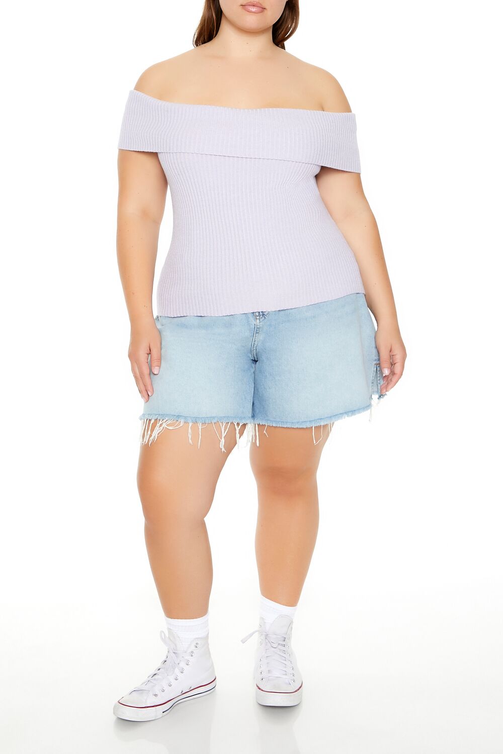 Plus Size Tie-Back Sweater-Knit Top - Image 2