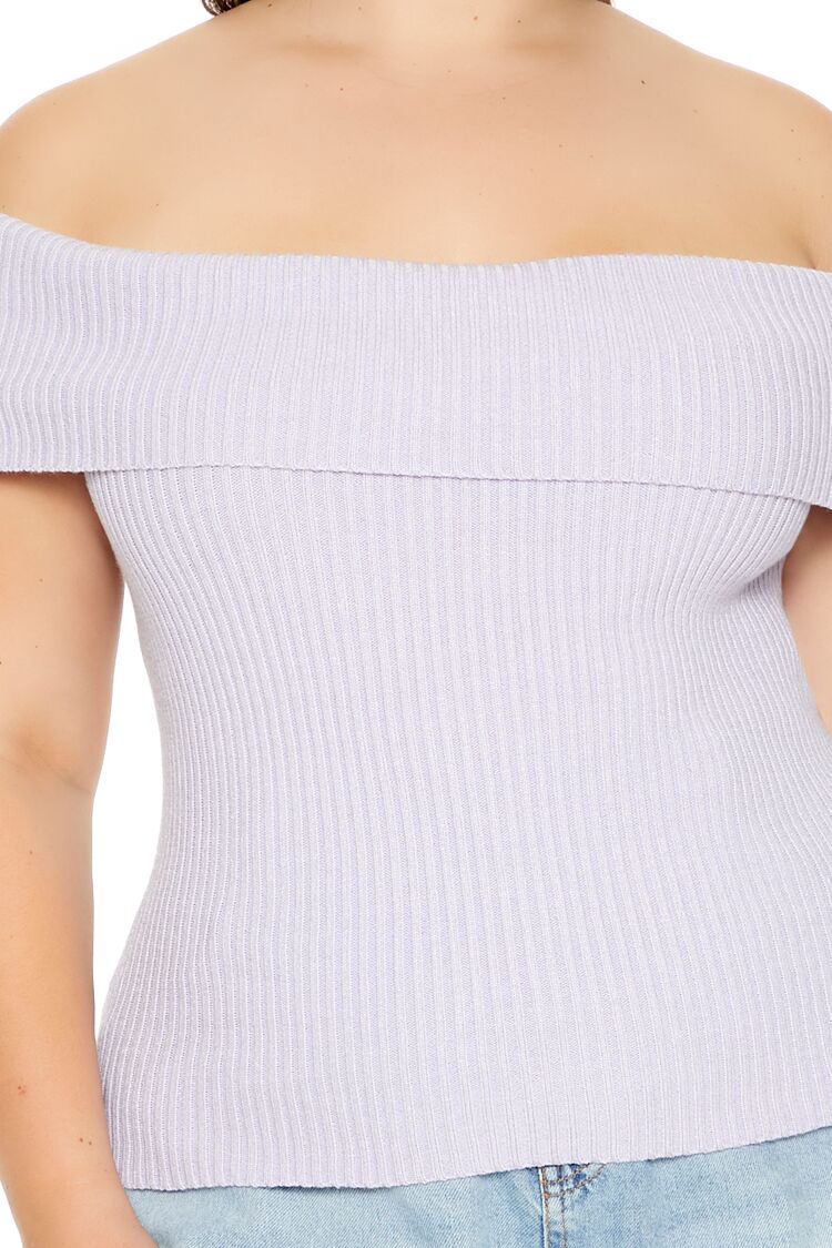 Plus Size Tie-Back Sweater-Knit Top - Image 3