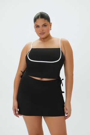 Plus Size Two-Tone Cropped Cami