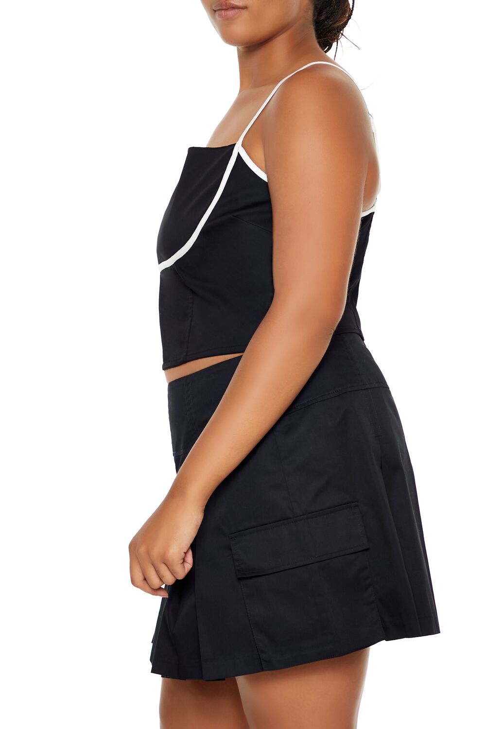 Plus Size Two-Tone Cropped Cami - Image 4