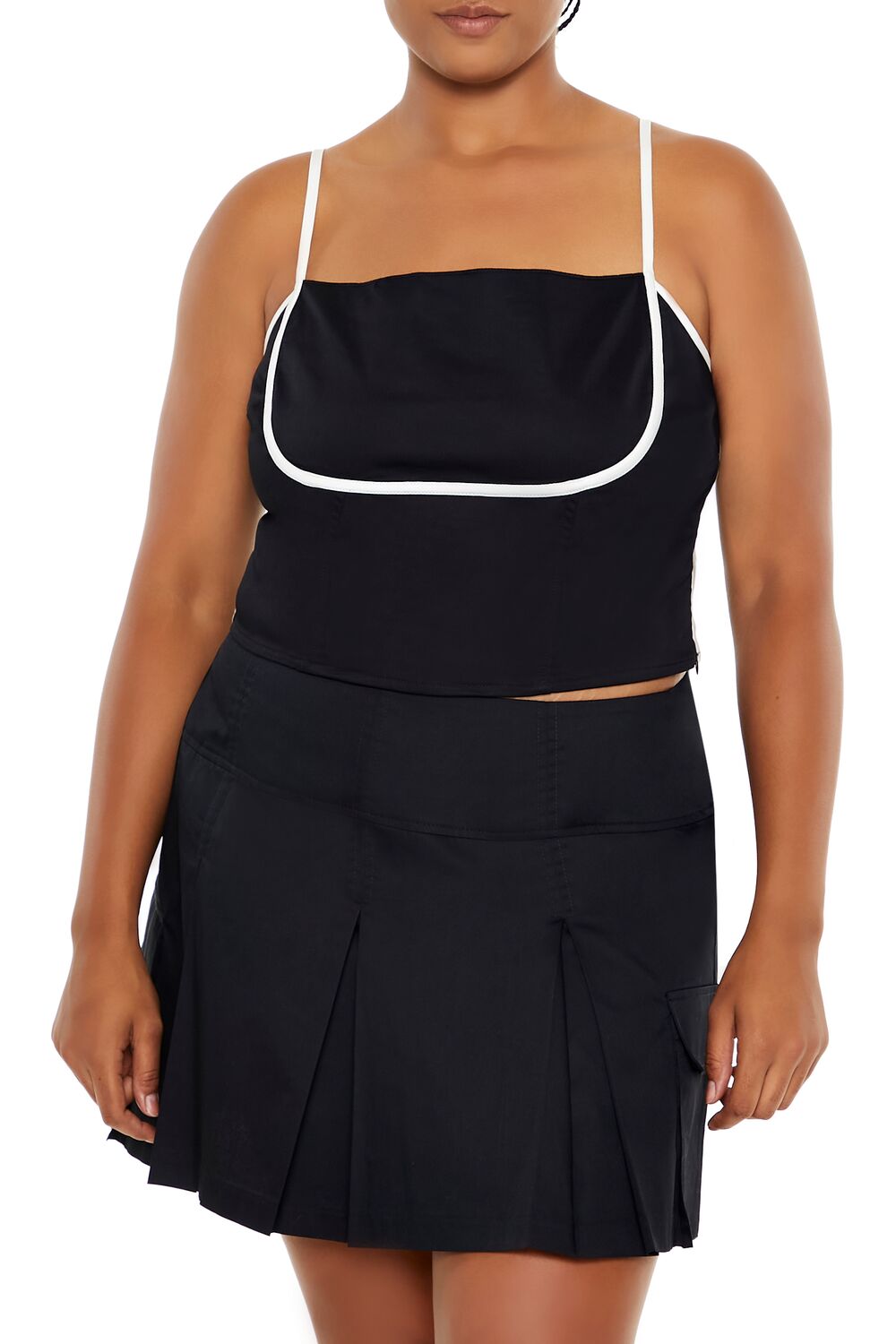 Plus Size Two-Tone Cropped Cami - Image 6