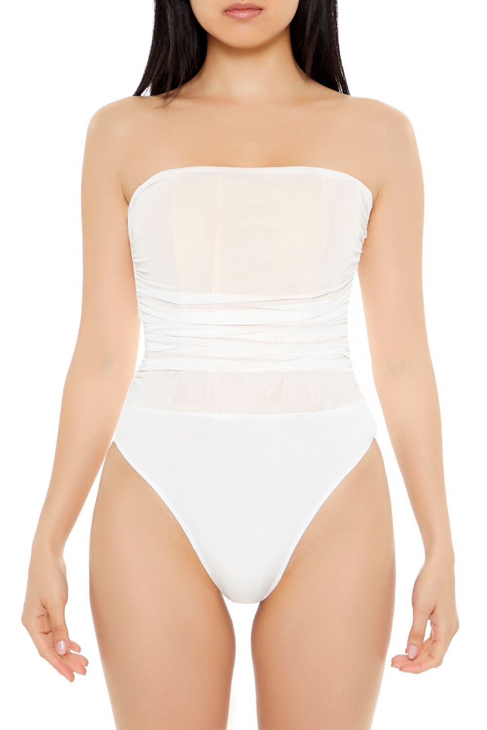 Mesh Corset Tube Bodysuit - Image 2