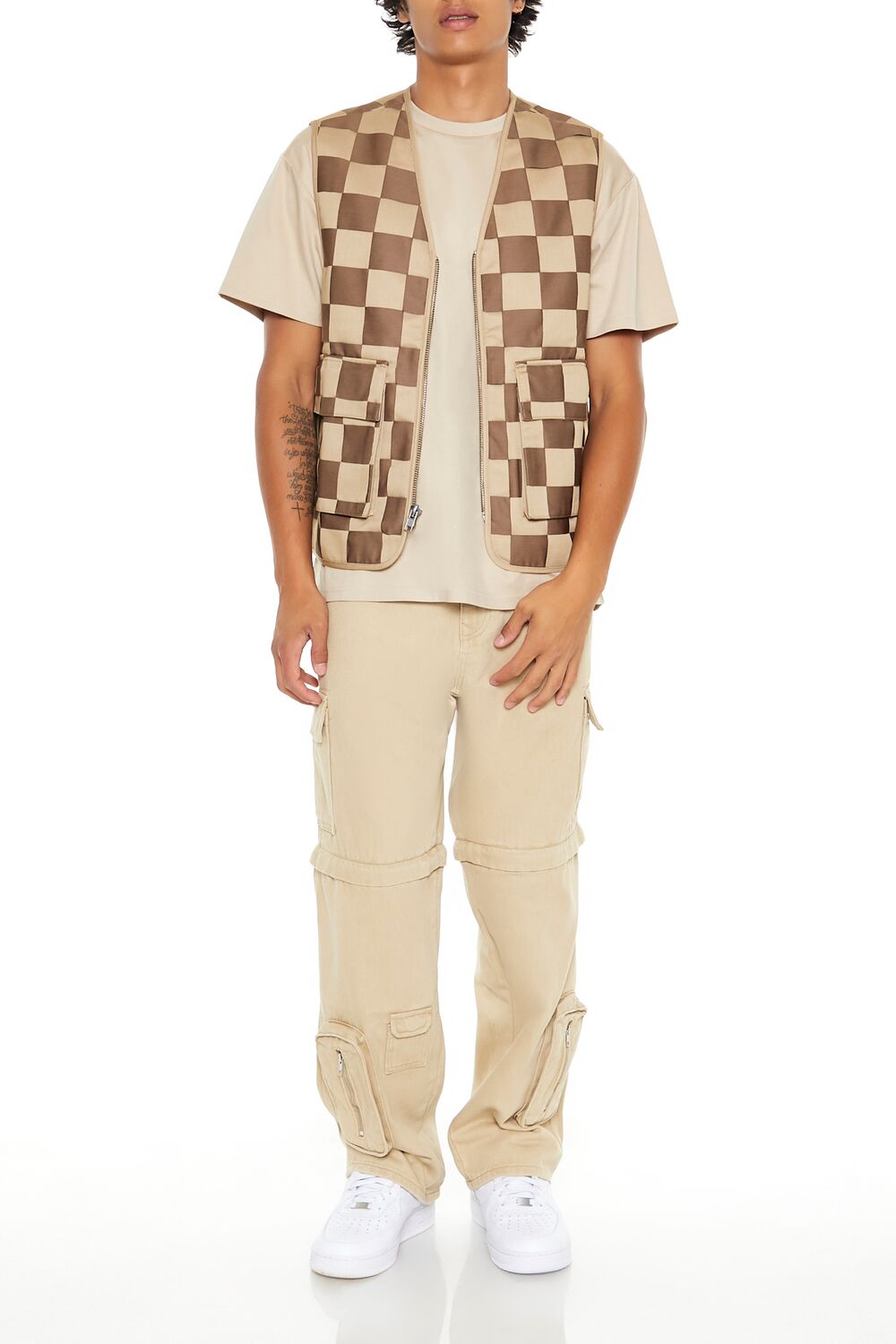 Checkered Cargo Vest - Image 7