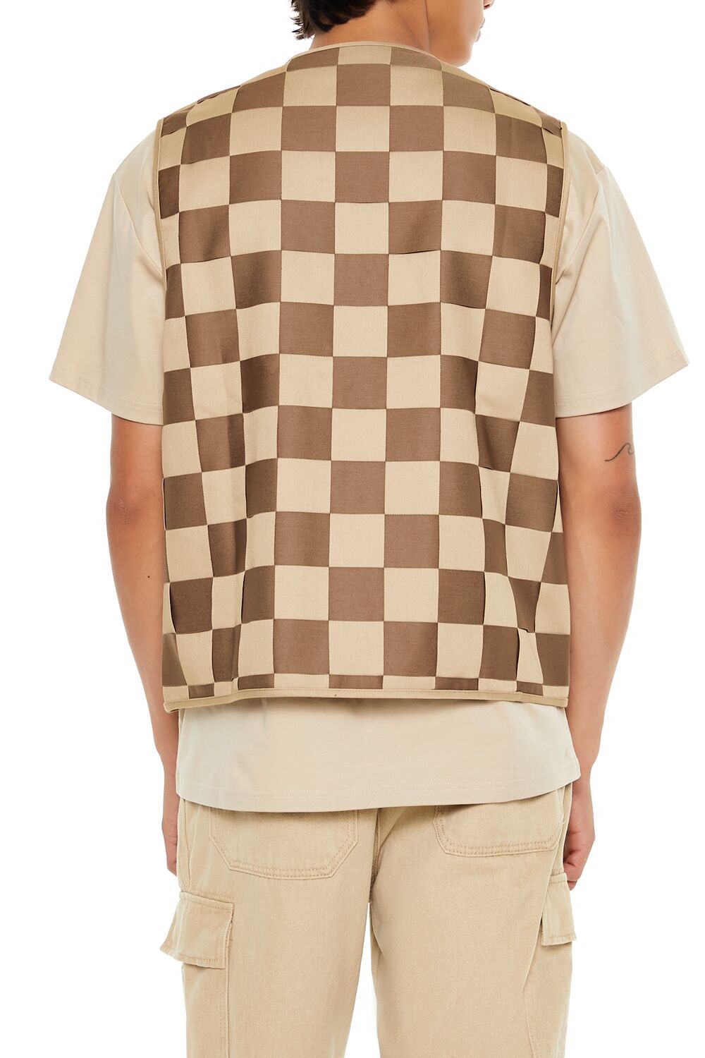 Checkered Cargo Vest - Image 9