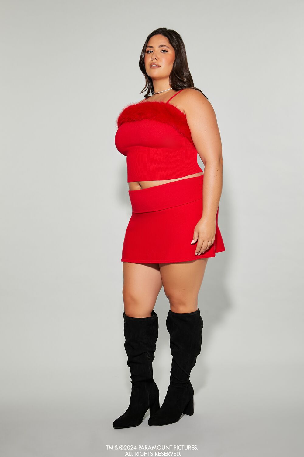 Plus Size Mean Girls Foldover Mini Skirt - Image 4