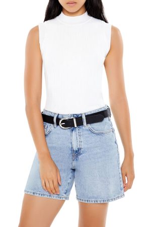 Sleeveless Sweater-Knit Top