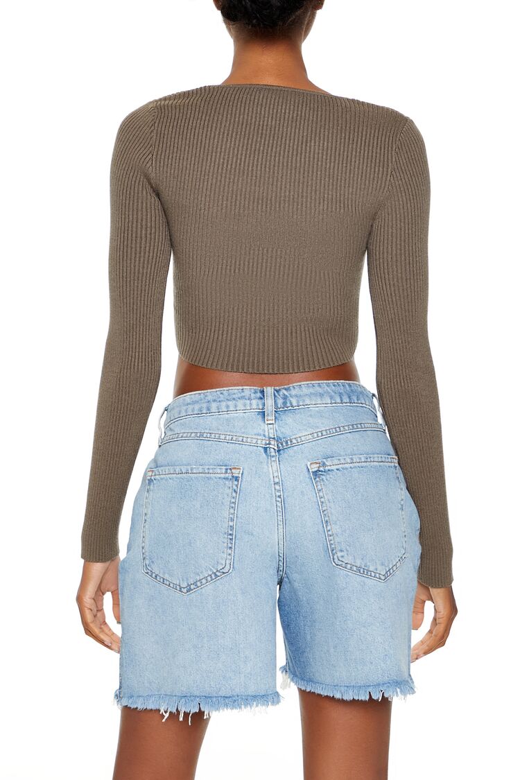 Twisted Sweater-Knit Crop Top - Image 10