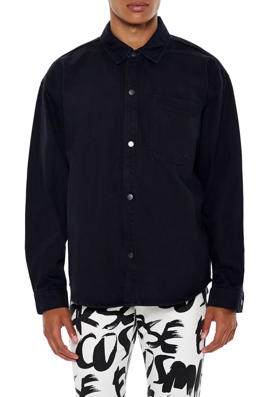Cotton Curved-Hem Shirt - Image 12