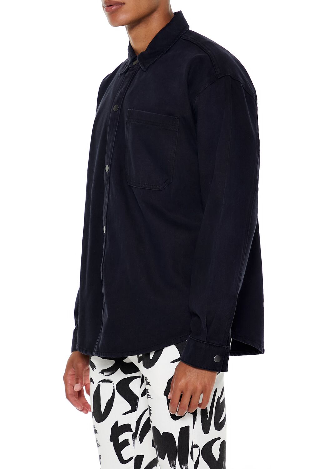 Cotton Curved-Hem Shirt - Image 14