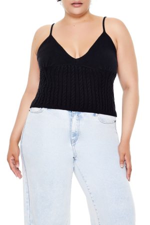Plus Size Sweater-Knit Cami
