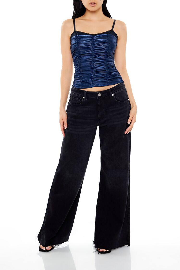 Ruched Metallic Two-Tone Cami - Image 7