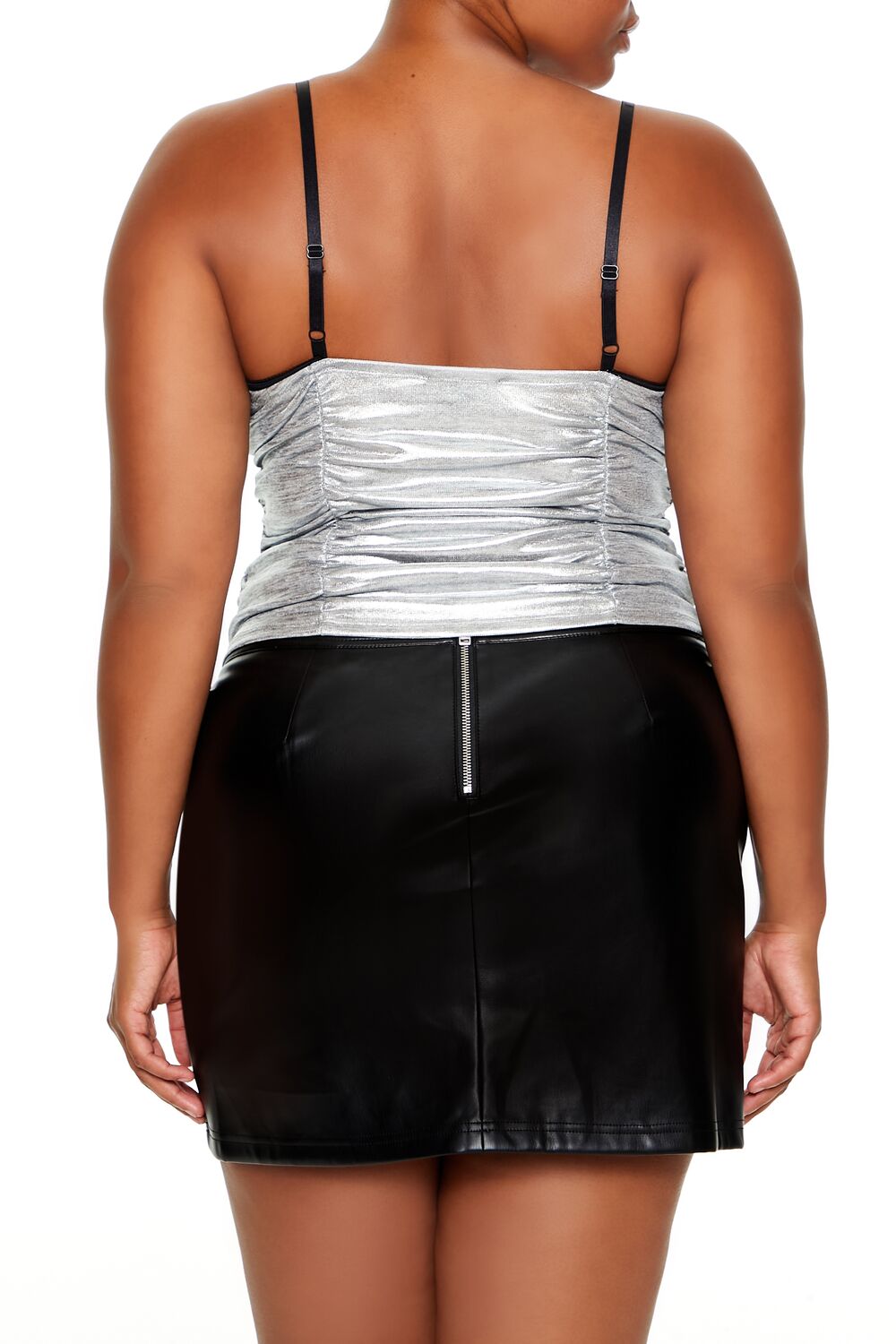 Plus Size Metallic Two-Tone Cami - Image 4