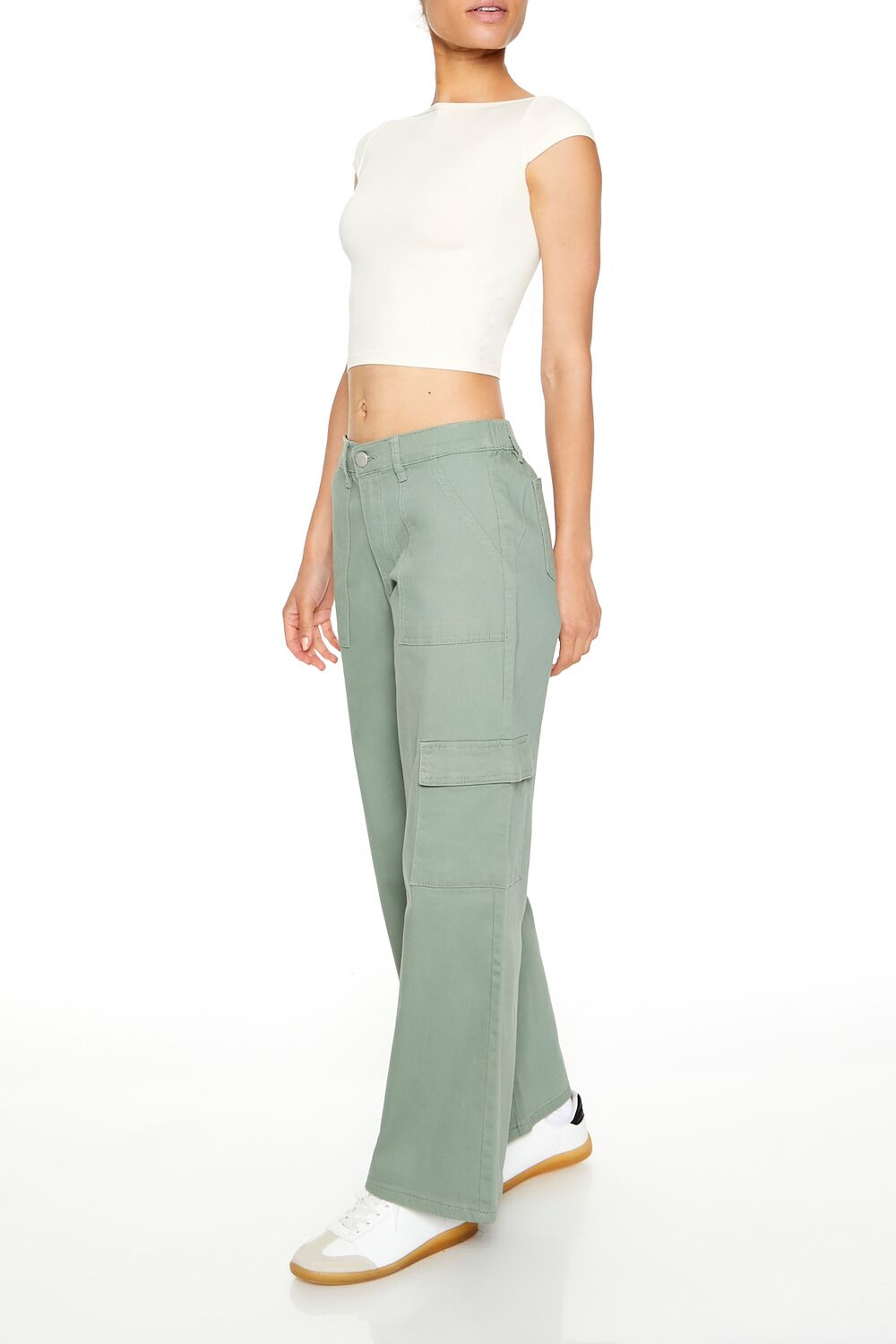 Twill Low-Rise Cargo Pants - Image 13