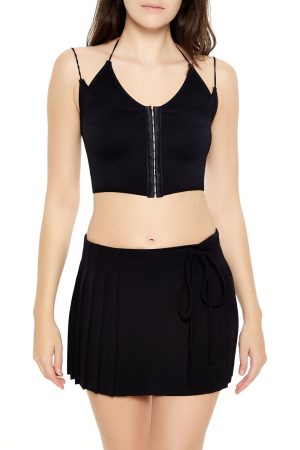 Seamless Halter Cropped Cami