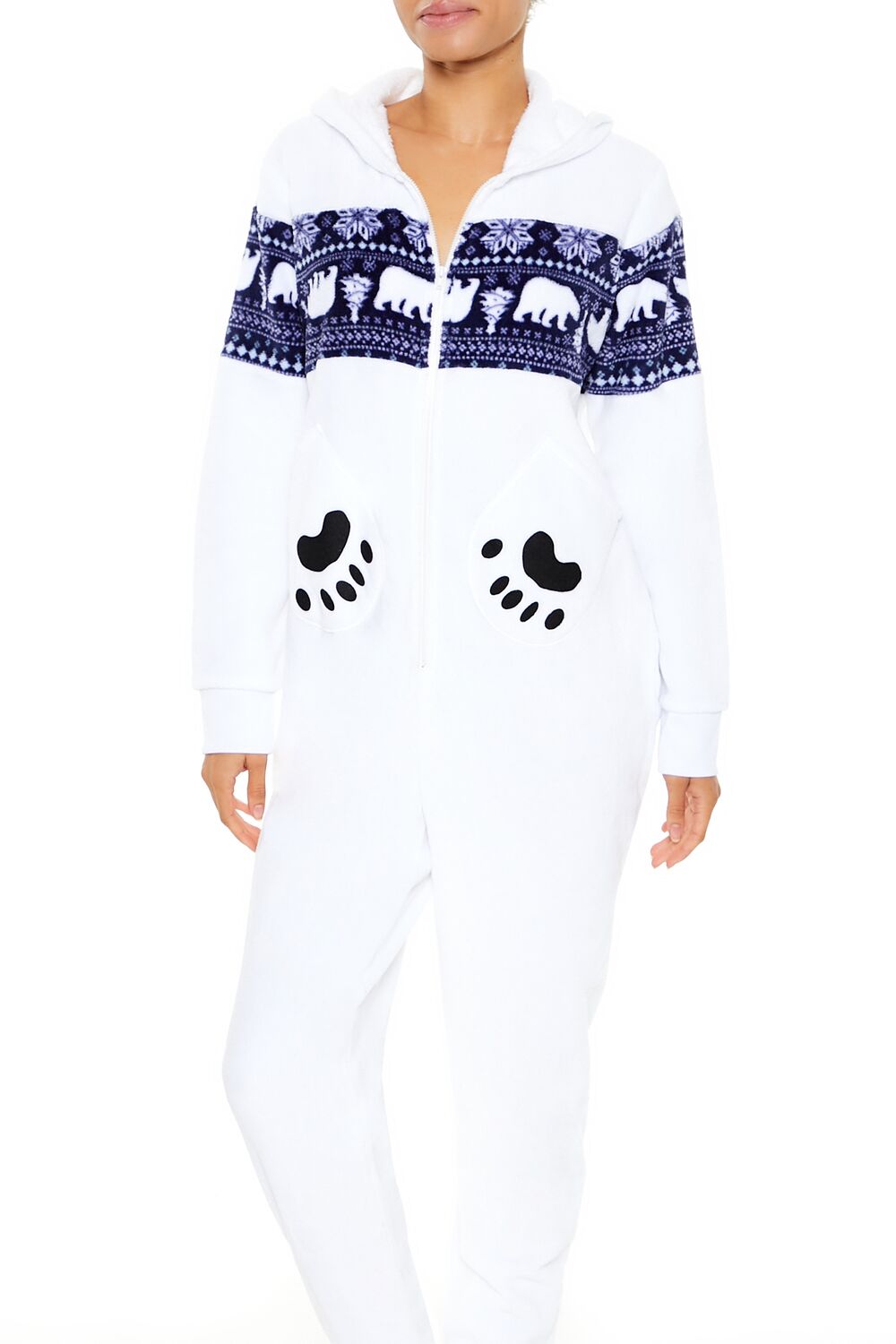 Hooded Polar Bear Jumpsuit - Image 2