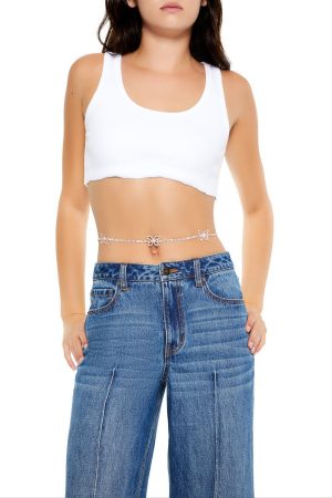 Rhinestone Butterfly Belly Chain