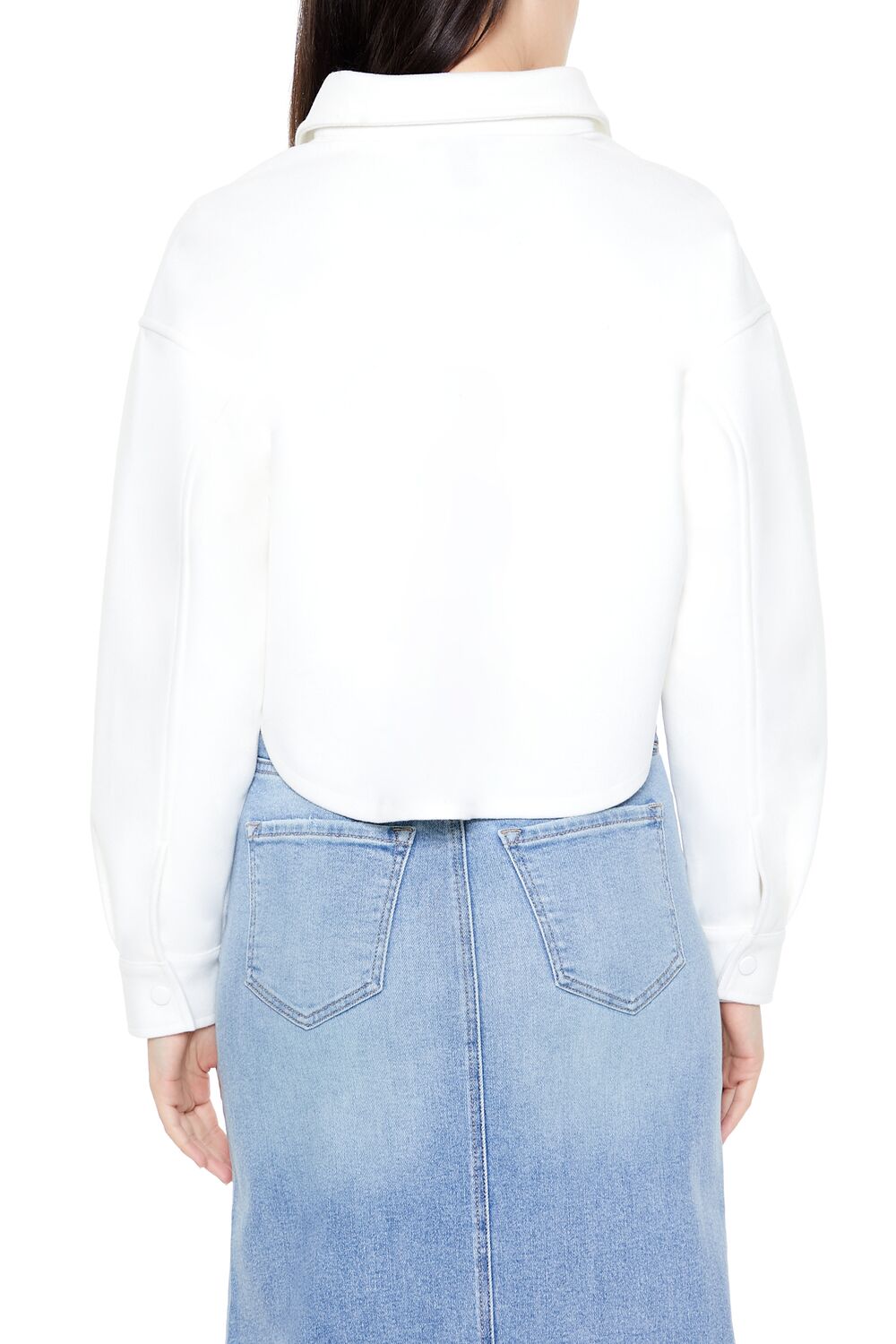 Boxy Cropped Shacket - Image 5