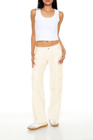 Low-Rise Straight-Leg Cargo Pants