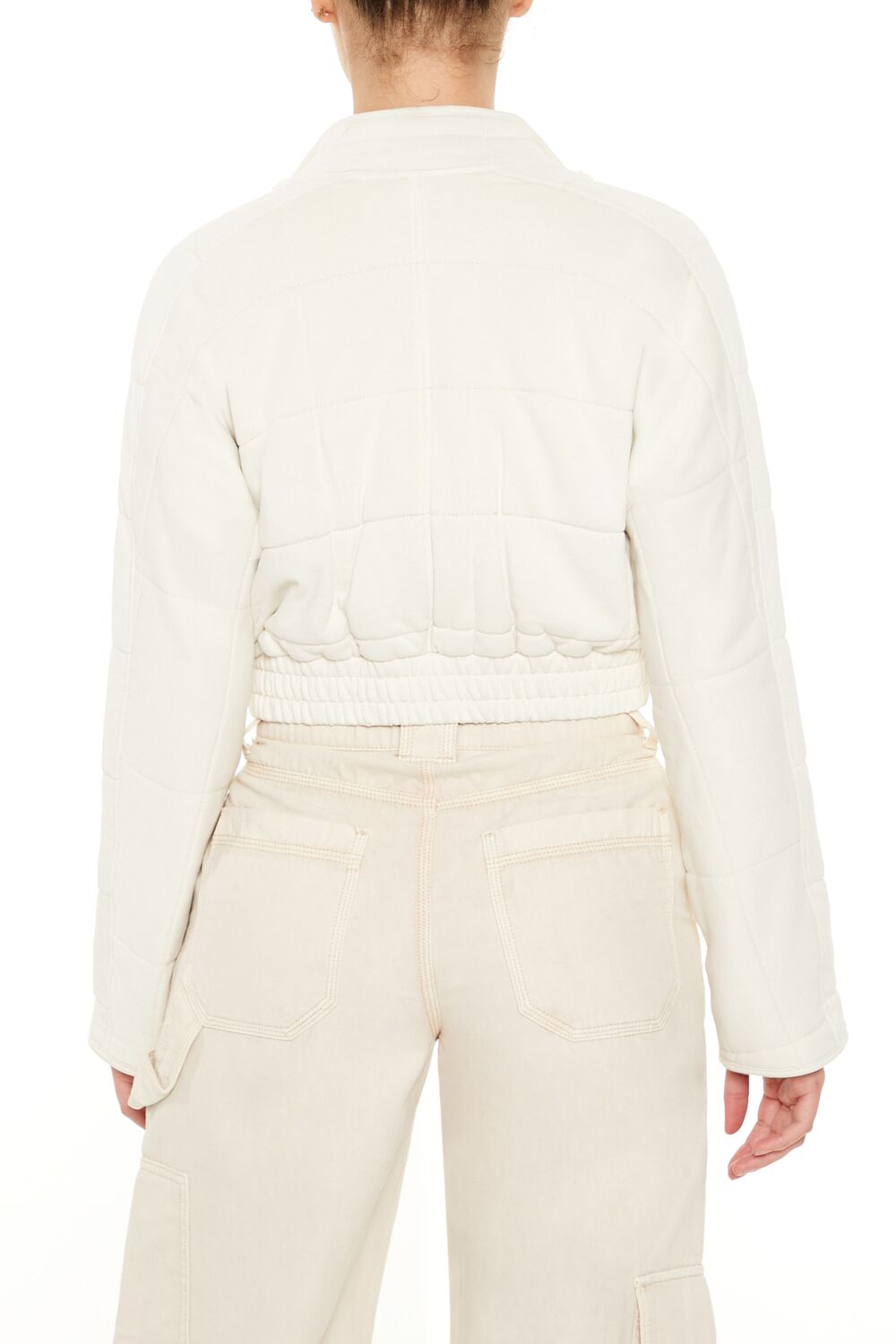 Quilted Zip-Up Cropped Jacket - Image 10