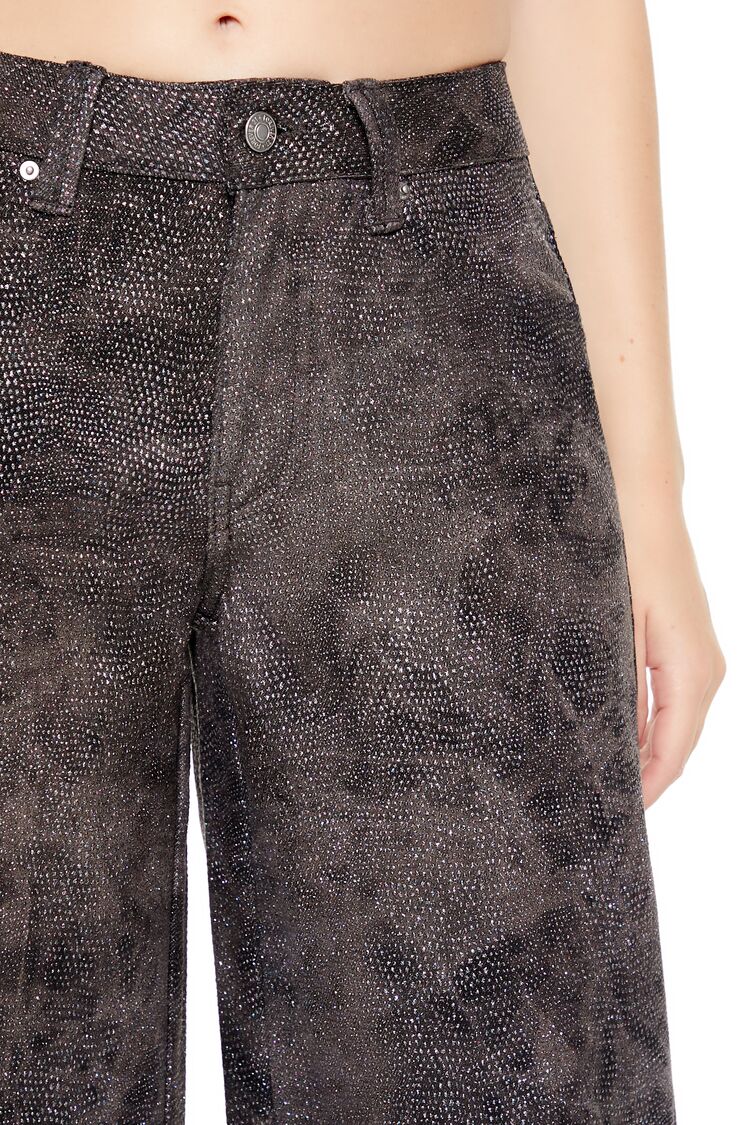 Rhinestone Mid-Rise Cargo Pants - Image 5