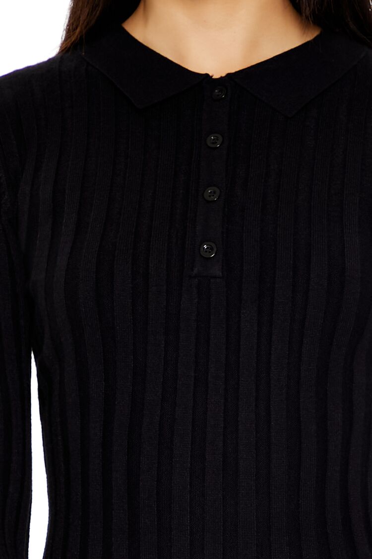 Sweater Shirt Mini Dress - Image 3