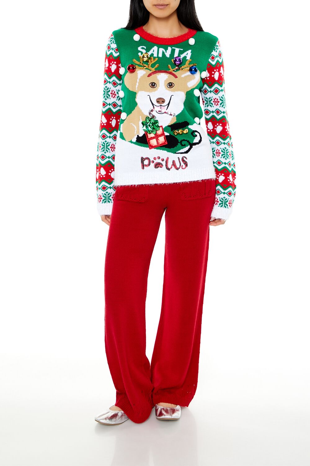 Santa Paws Fair Isle Sweater - Image 2