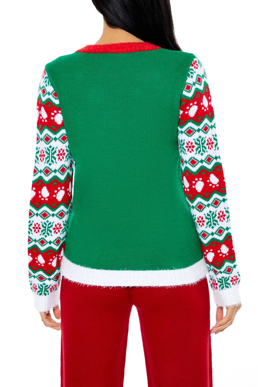 Santa Paws Fair Isle Sweater - Image 5