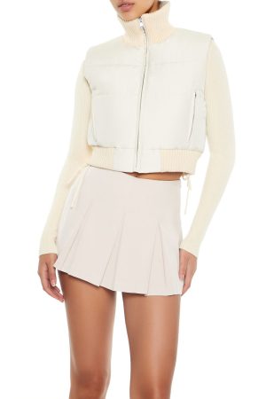 Quilted Cropped Puffer Vest